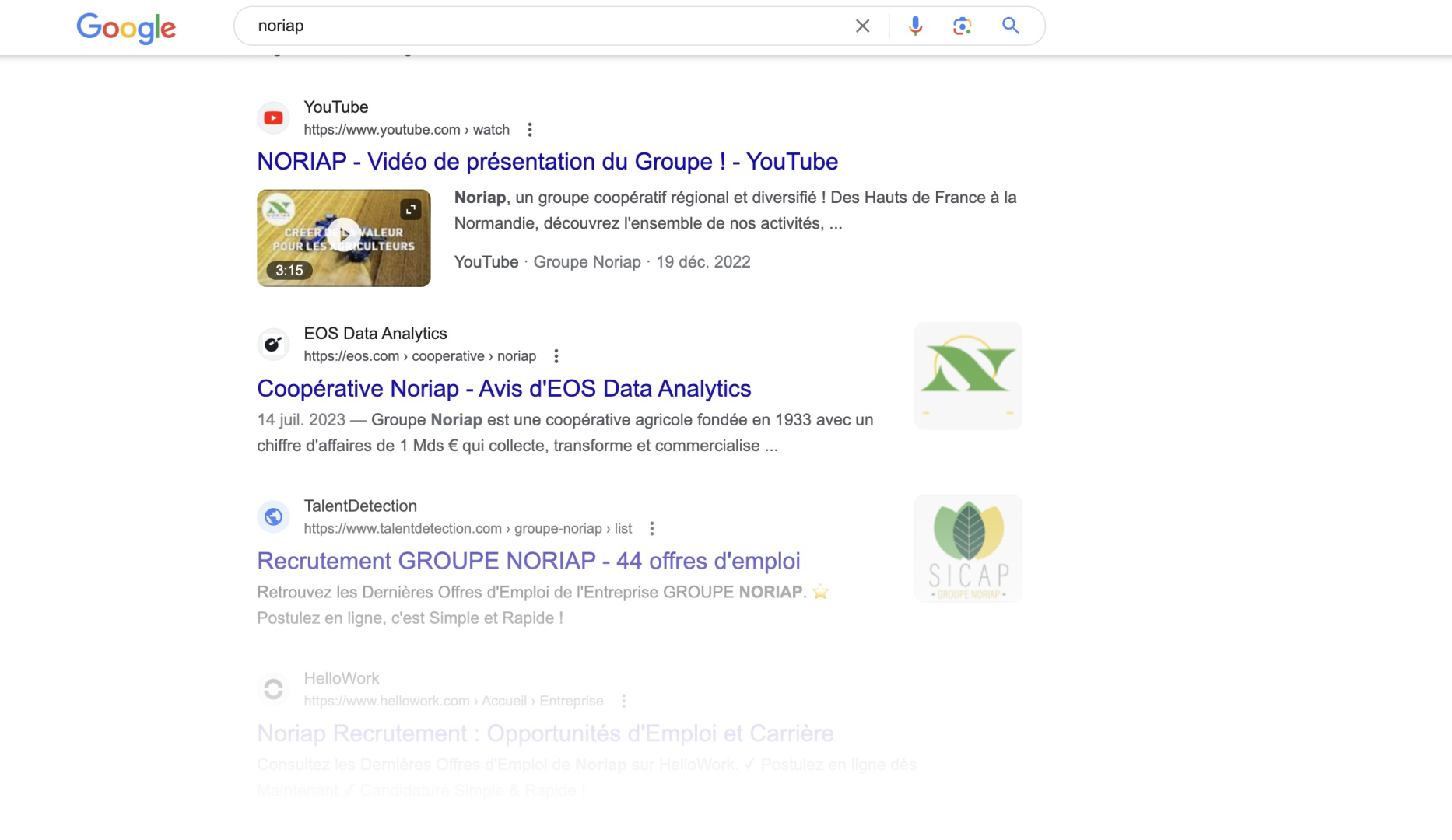 Iminance - Exemple de référencement SEO via Youtube vidéo