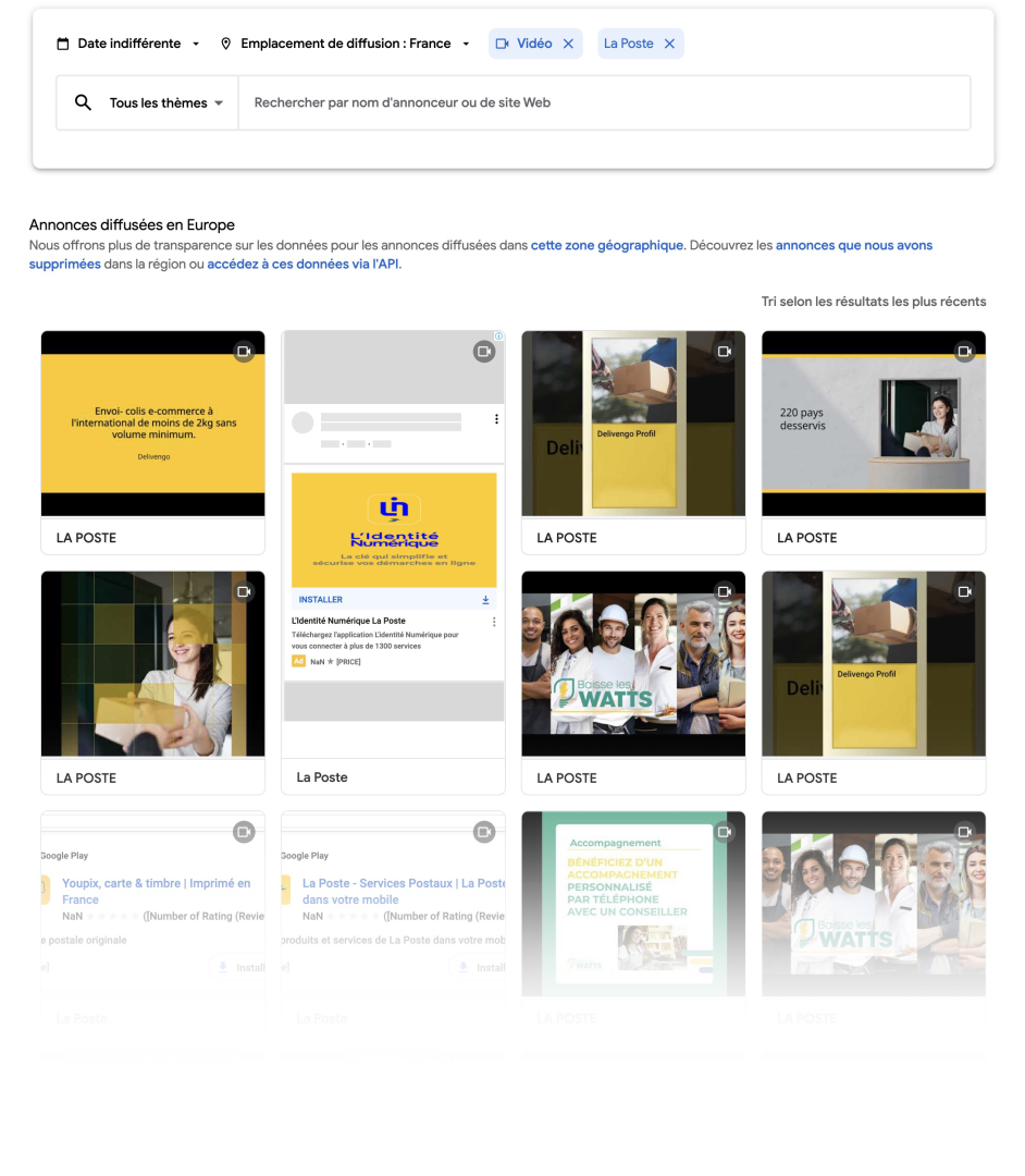Iminance - Voir les publicités sur youtube