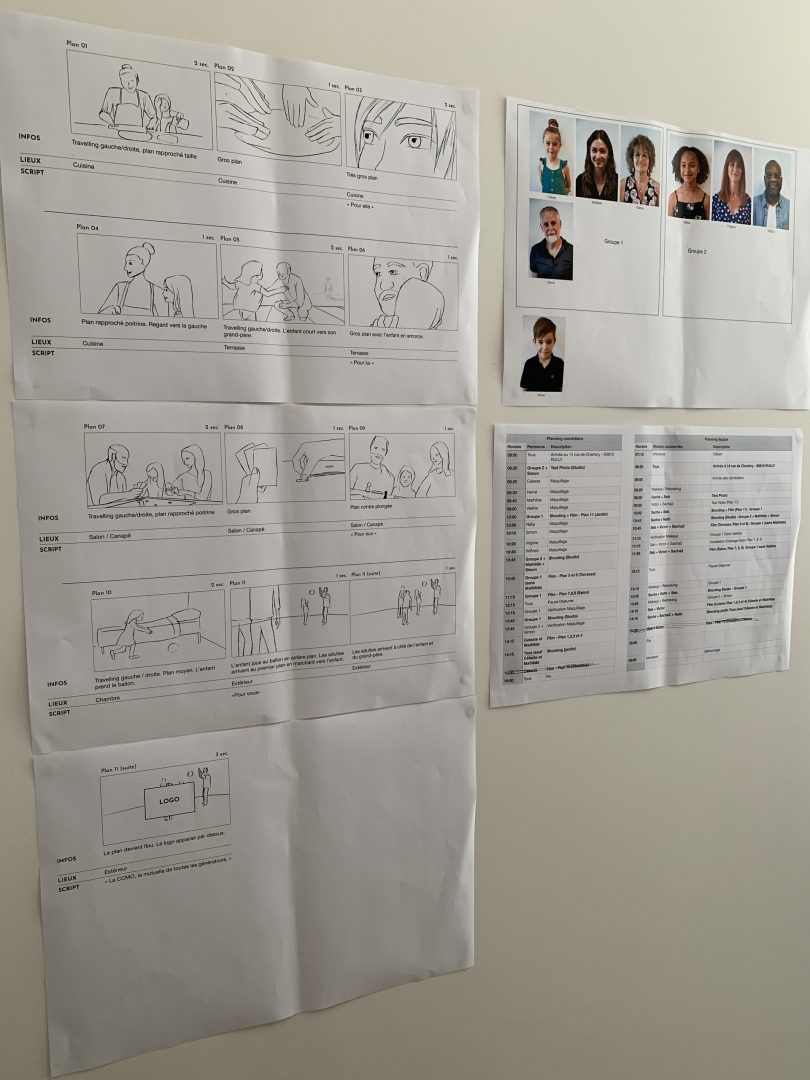 Iminance - Storyboard d'un Spot Publicitaire pour la CCMO Mutuelle