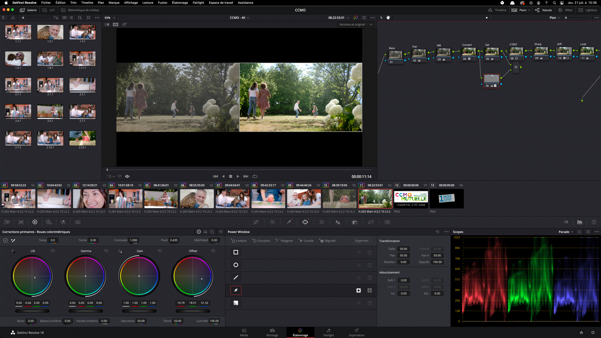 Iminance - Spot Publicitaire - Post-Production - Da Vinci Resolve
