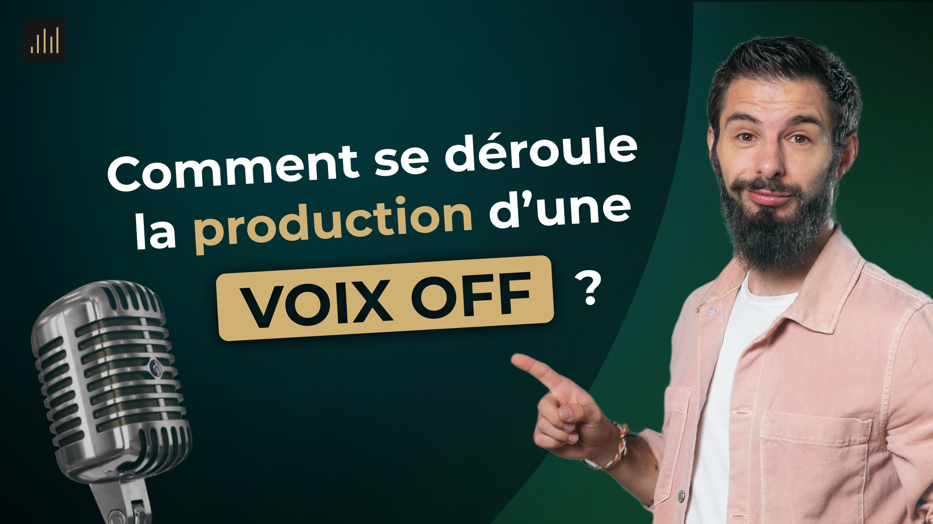 comment se déroule la production d'une voix off ?