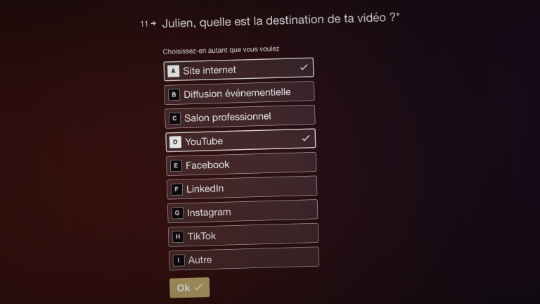 Iminance - Studio - Formulaire de demande
